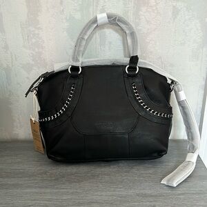 American Leather Co. Jansen Glove Leather Satchel. NWT